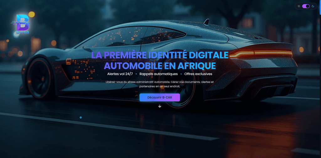 B-CAR Landing Page